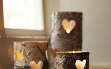 DIY candlesticks