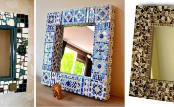 mosaic mirror frame